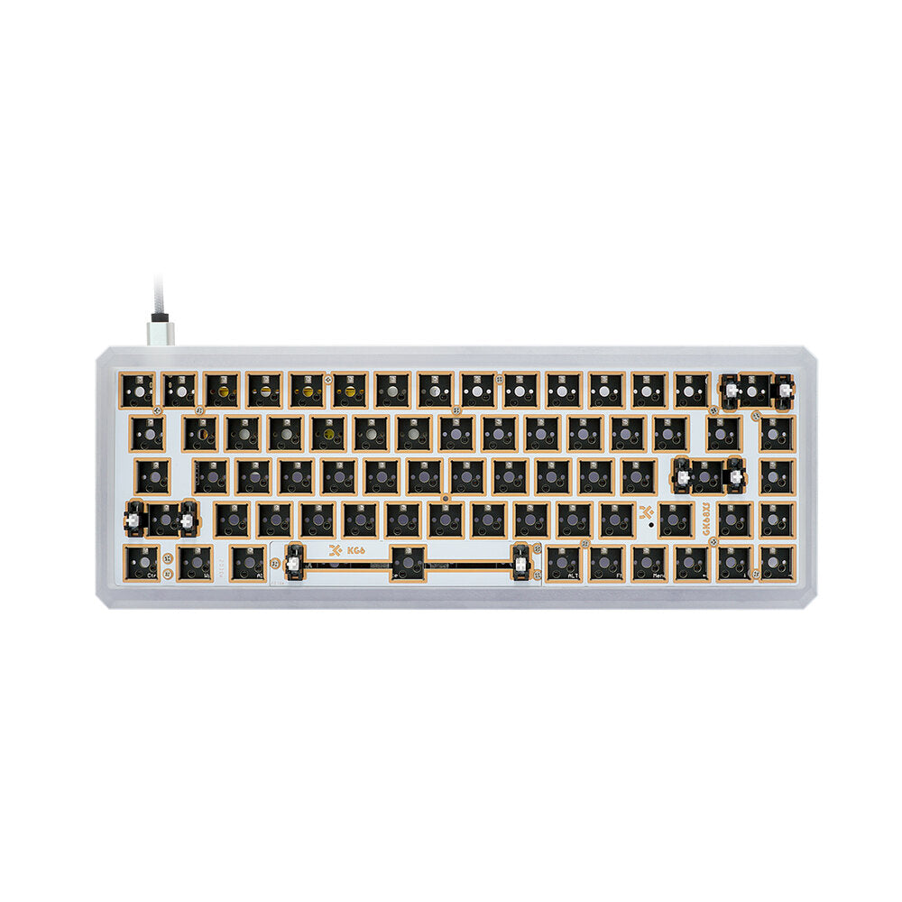 Aluminum Alloy Keyboard Kit Hot Swappable NKRO RGB Wired Bluetooth Dual Mode PCB Mounting Plate Case Customized Kit