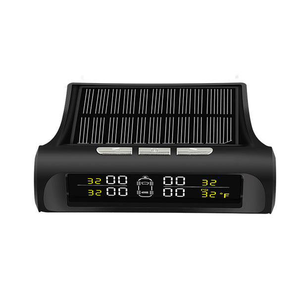 External Temperature Warning Tire Pressure Monitor System Alarm with Solar Display