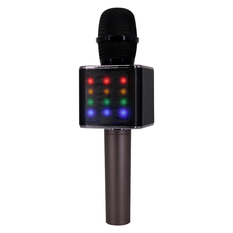 Bluetooth Wireless microphone Speaker 10W Hi-Fi Stereo Sound Change Karaoke Mic TF Card Luminous 1200mAh Handheld Singing Player