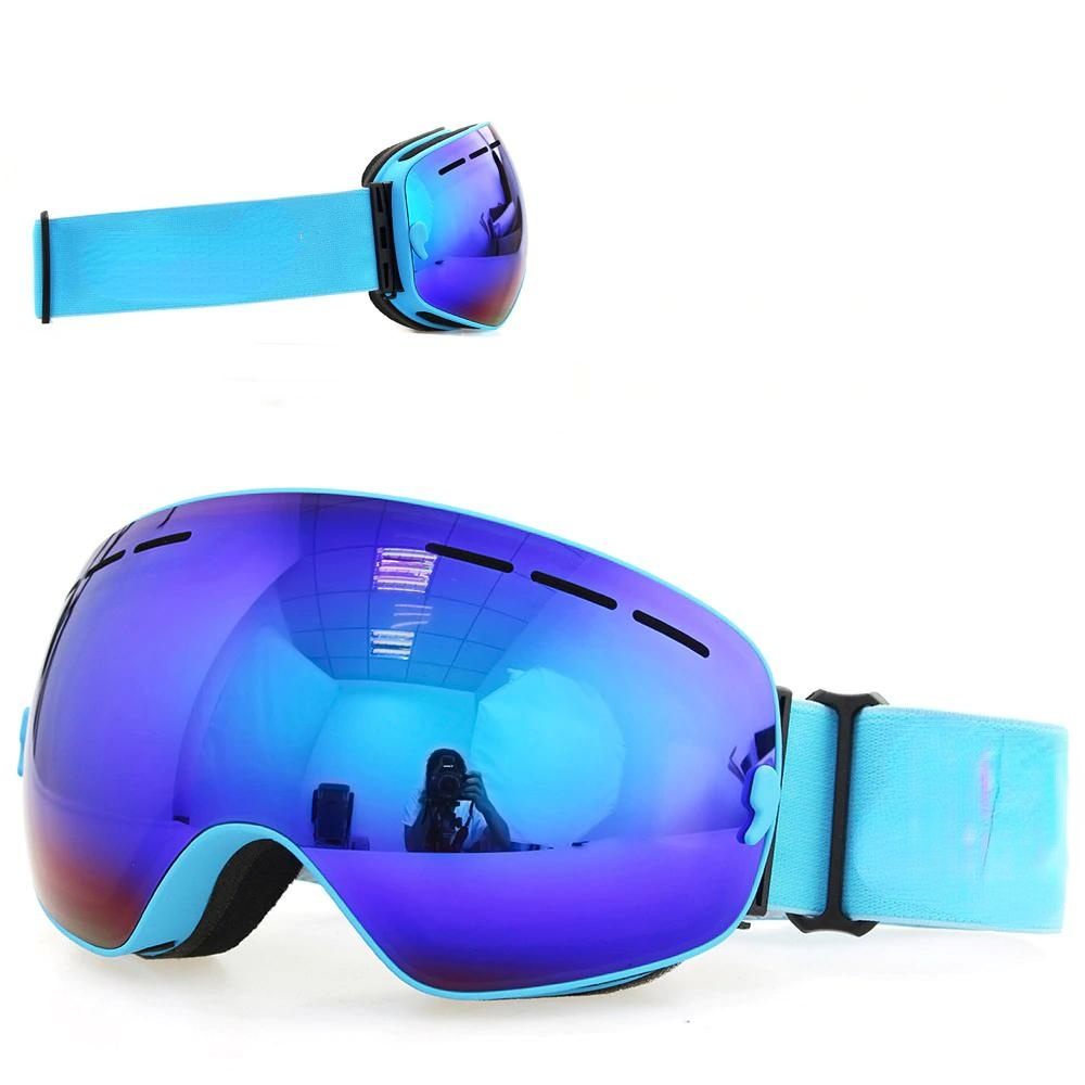 Ski Goggles Double Layers UV400 Anti-Fog Big Mask Glasses for Skiing Snowboard