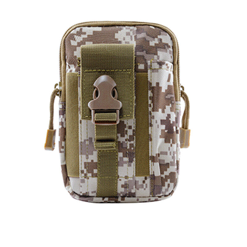 Oxford MOLLE System Camouflage Military Tactical Waist Bag Outdoor Waterproof Sports Waist Bag Crossbody Bag