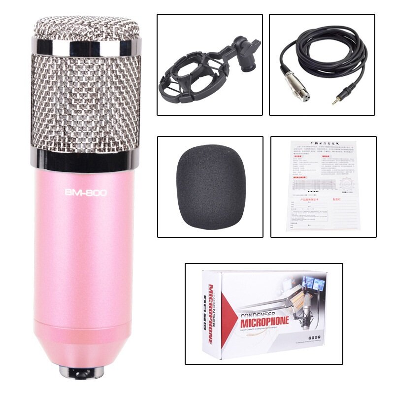 Professional Condenser Microphone Studio Broadcasting Singing Audio Recording Mic