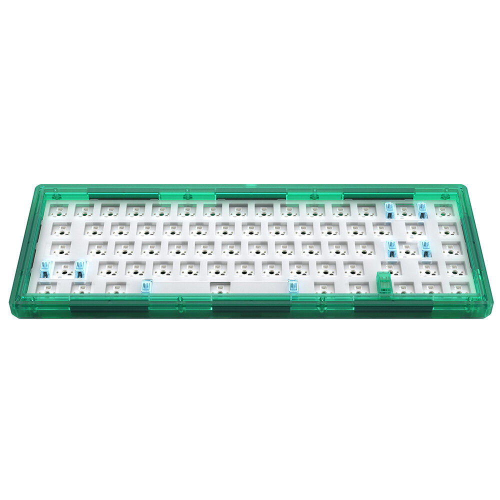 Customized Transparent Mechanical Keyboard Kit Musical Rhythm With RGB Backlit Hot Swap