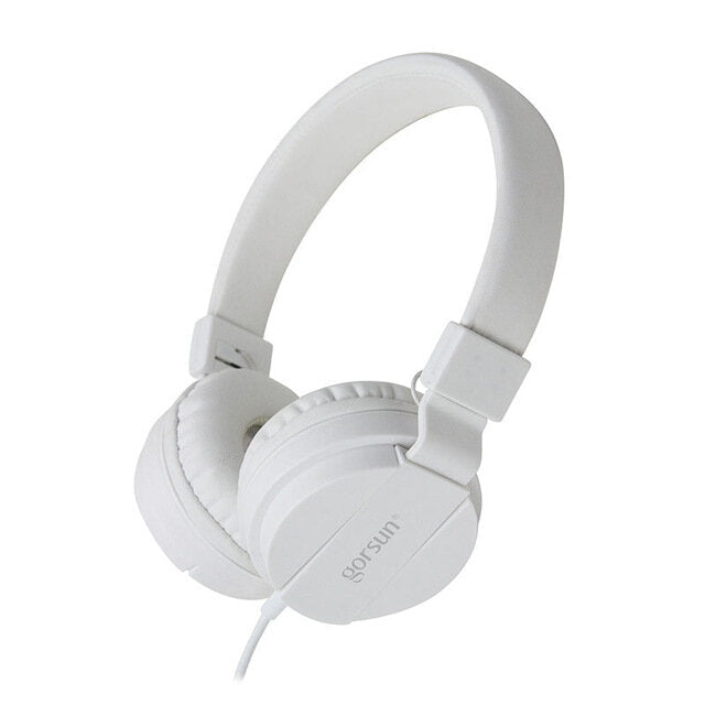 Gaming Headset Wired Surround Bass Stereo Headphone Foldable 3.5mm AUX Stretching Over-head Headphone