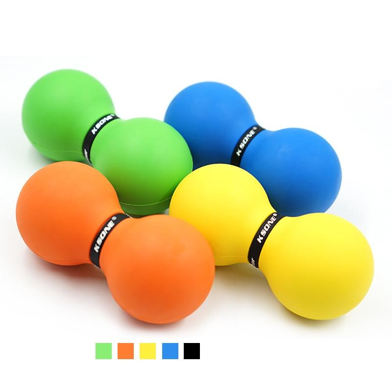 Double Lacrosse Ball Peanut Massage For Thoracic Spine Upper Back Neck Scapula