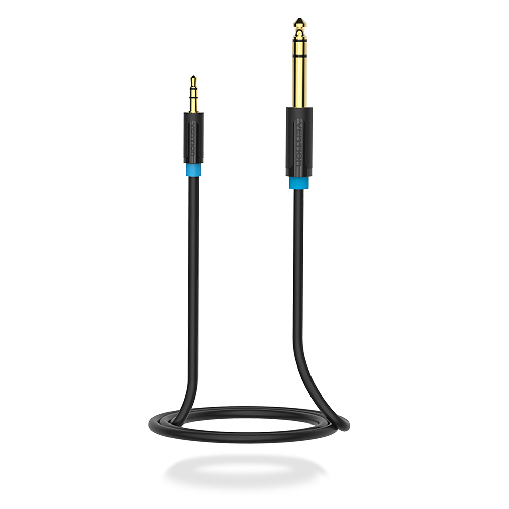 3.5mm to 6.5mm Audio Cable Gold-plated Male to Male Connector Hi-Fi Sound Connection Cable