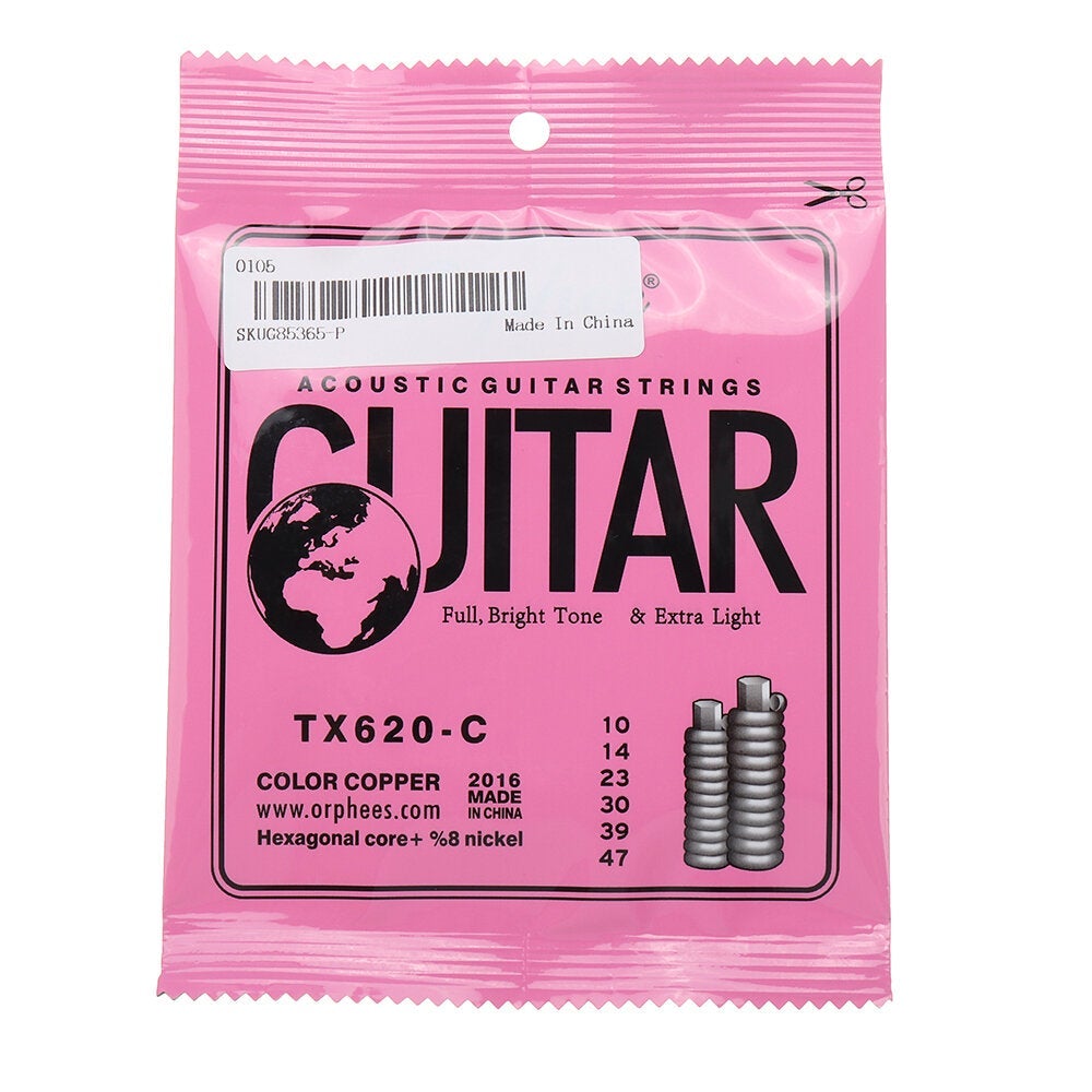 Acoustic Guitar Colorful Strings Extra Light Tension Guitar Accessories For Guitar Players