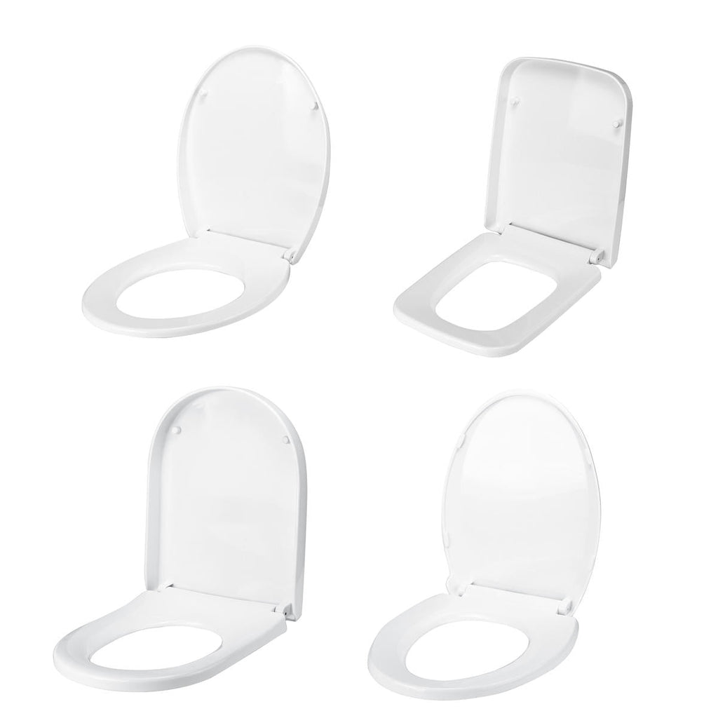 4 Type White Cover Front Toilet Seat Covers Lid Soft Open Close Easy Clean Higer Thickened Universal Descending Toilet Cover