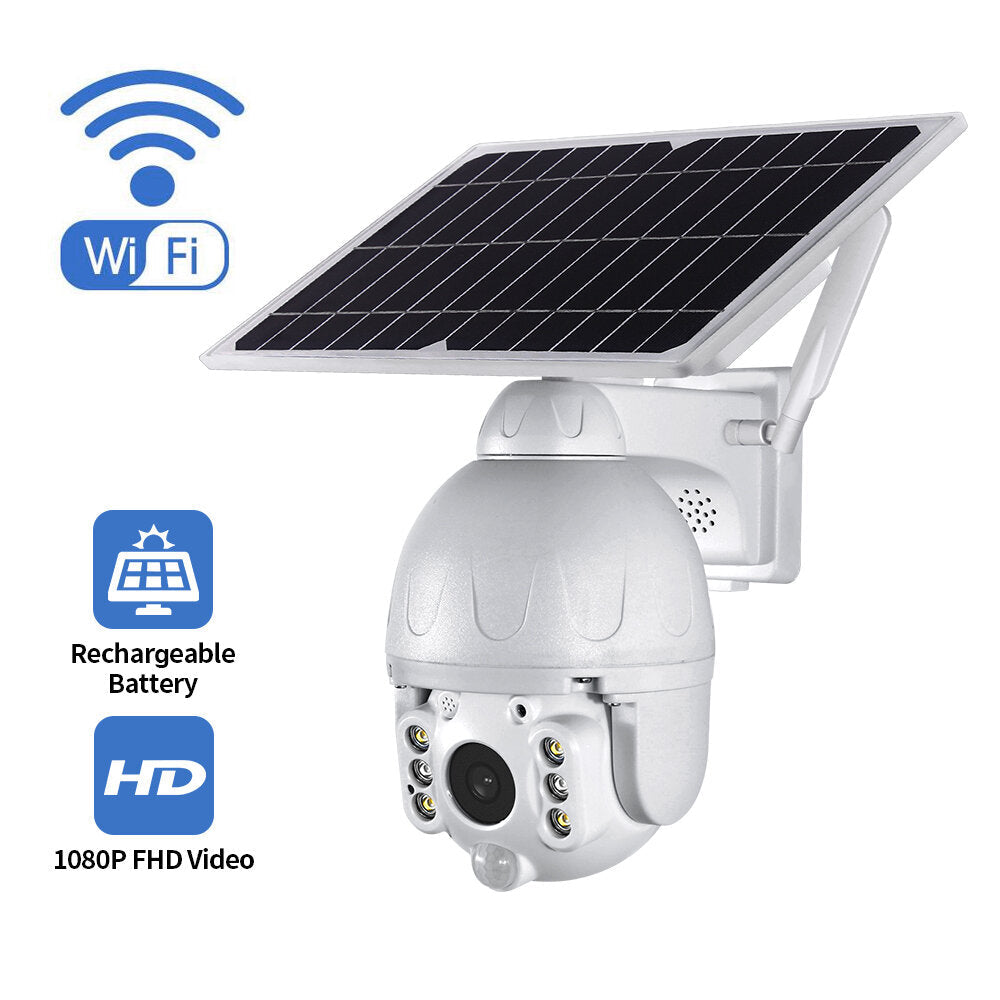 4G/Wifi Low Power Solar Camera 1080P HD Two-way Audio Voice Alarm Solar Panel Outdoor Monitoring Waterproof Camera