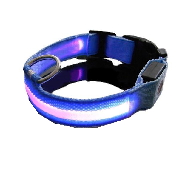 LED Pet Dog Collar Night Safety Dog Flashing Collar