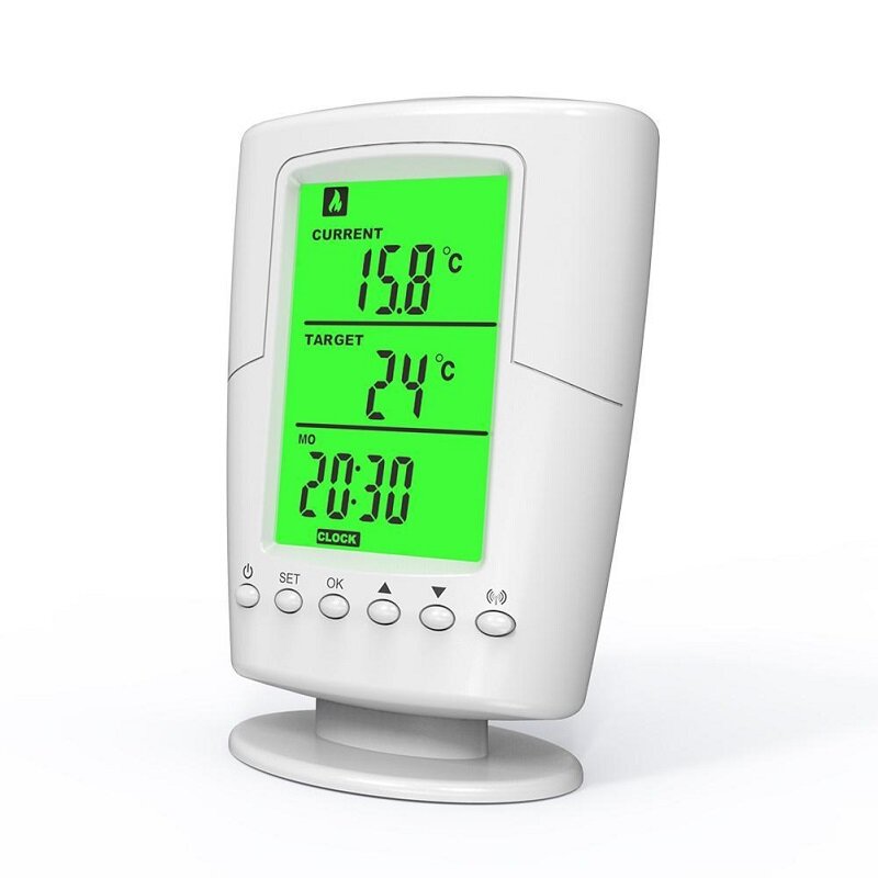 Programmable Wireless Thermostat Socket White LCD Home Intelligent Temperature Control Socket