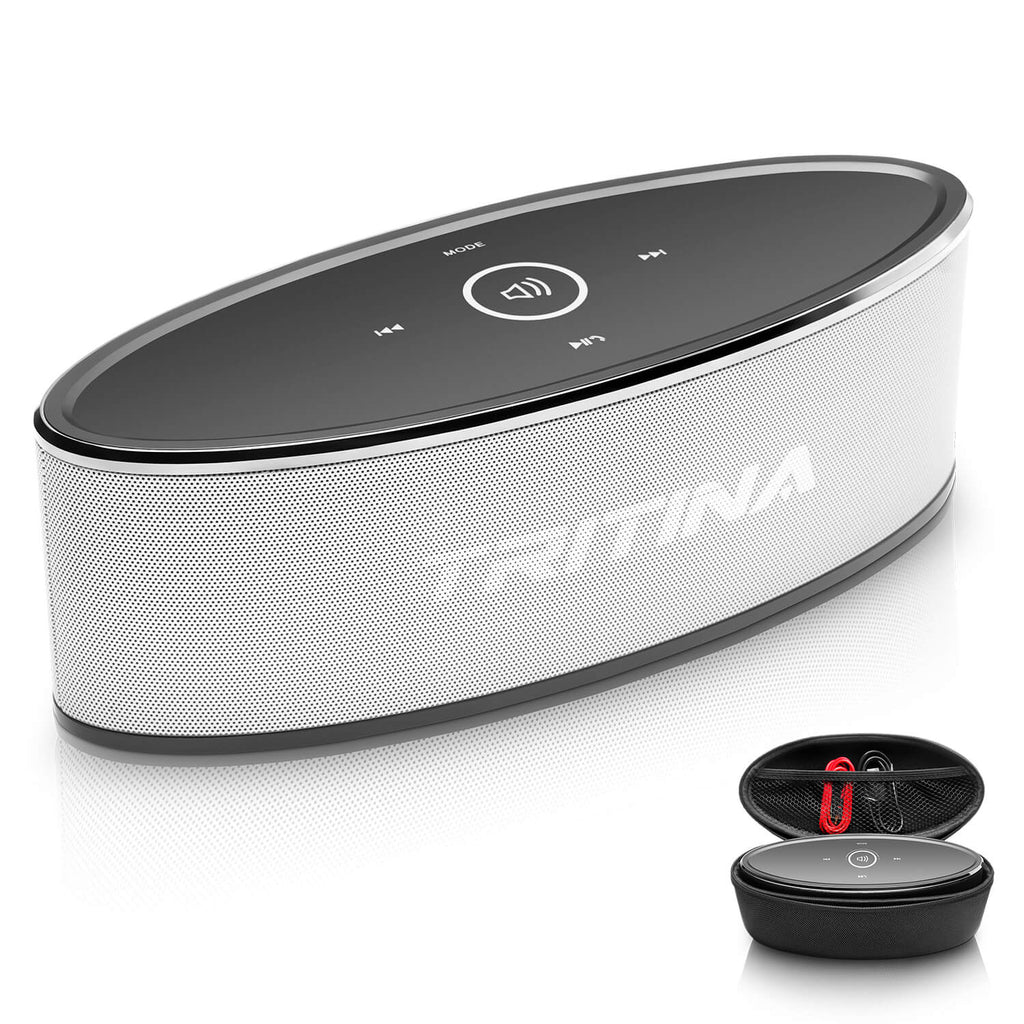 Bluetooth Wireless Speaker Stereo HD Sound,with Fashion Light, Built-in Mic 