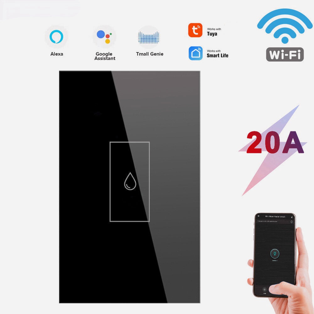 WiFi Smart Boiler Switch US/EU 110V 220V Touch Control Wall Electric Water Heater On Off with Alexa Google Home