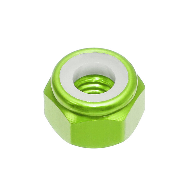 10Pcs M2 Self-locking Nylon Nut Aluminum Alloy Multi-color