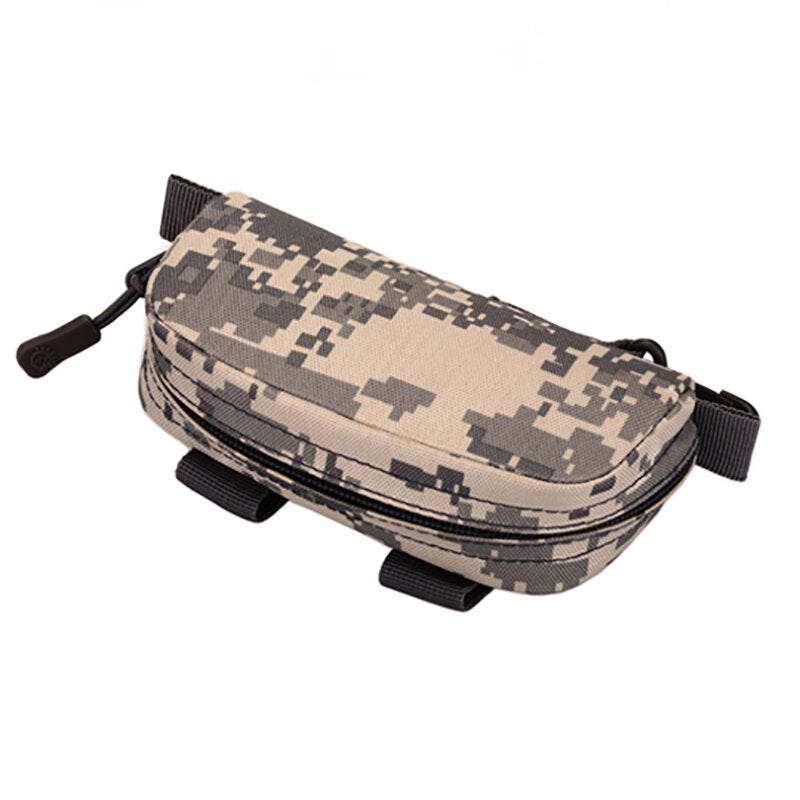 Military Camouflage Glasses Tactical Bag Mini Storage Pouch Nylon Hip Bum Waist Belt Pack