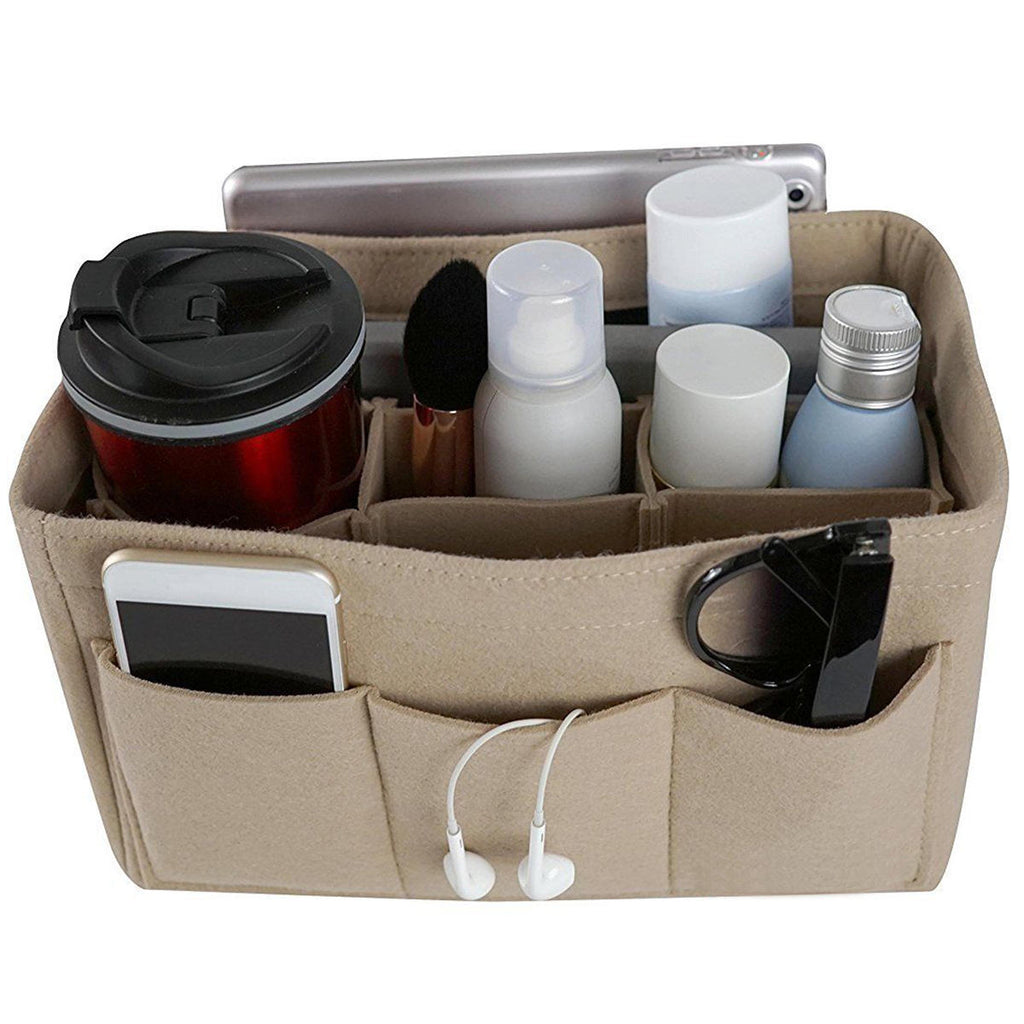 Felt Insert Bag Multi Pockets Cosmetics Organizer