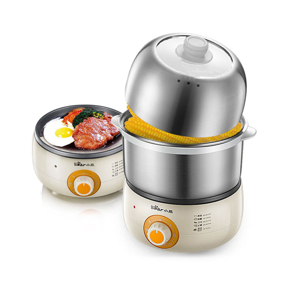 Multi-Function Stainless Steel Egg Boiler 360W Kitchen Electric Egg Cooker Egg Steamers