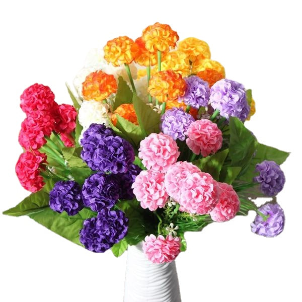 Artificial Daisy Chrysanthemum Silk Flowers Floral Bouquet 8 Heads 7 Colors Home Garden