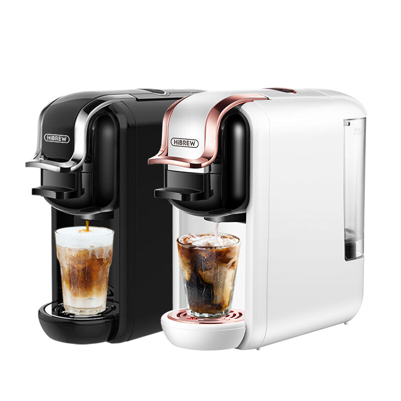 Coffee Machine Hot/Cold Brew 4in1 Multiple Capsule 19Bar DolceGusto-Milk&Nexpresso Capsule ESE pod Ground Coffee Pod H2A