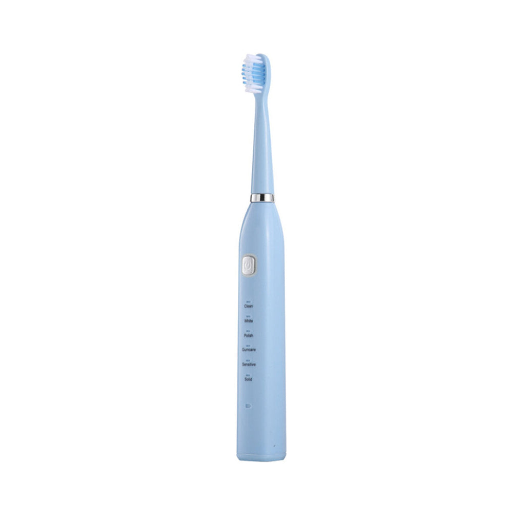 IPX7 Waterproof 500mAh Electric Toothbrush 6 Speed USB Rechargble Sonic Vibration Tooth Brush Whitening Oral Care With 3 Heads