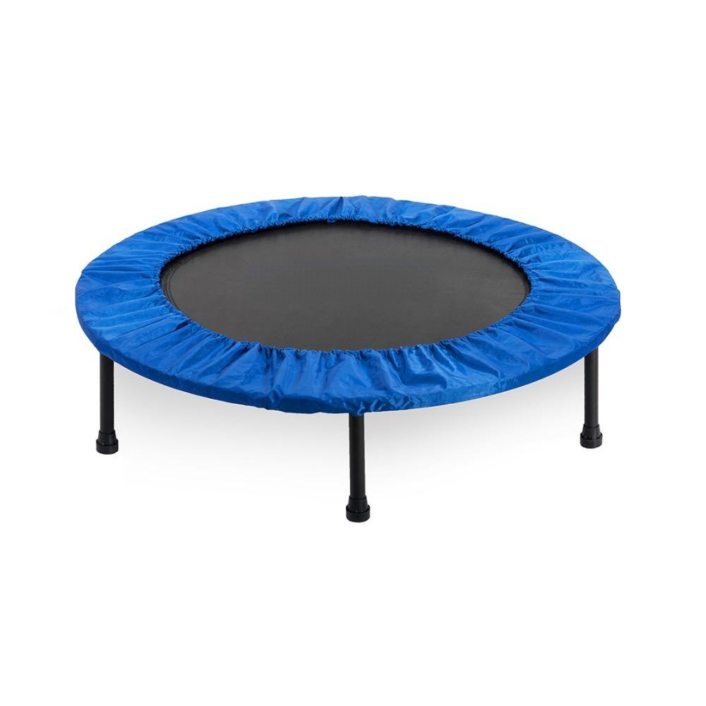 Foldable Muted Round Trampoline Kids Indoor Entertainment Adult Fitness Stability Training