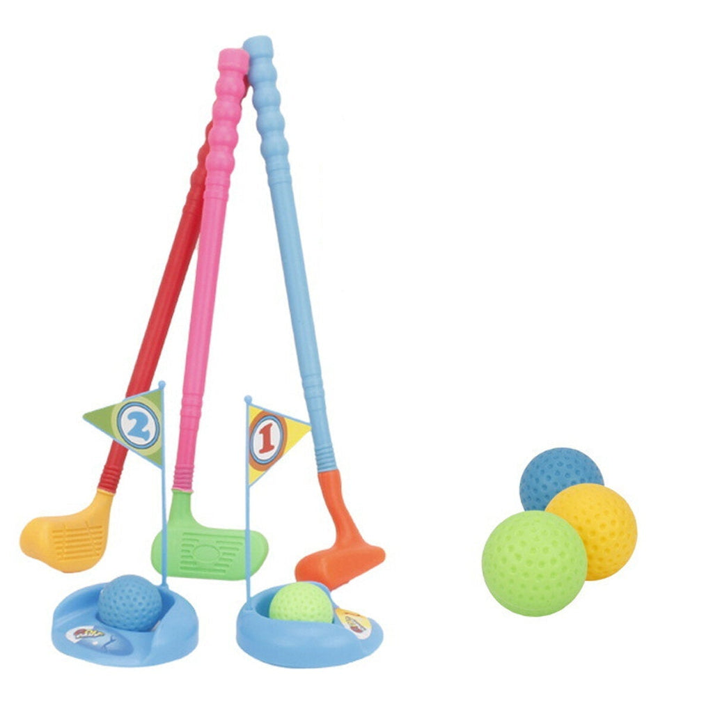 Children's Golf Sports Toy Set with Cart Net Bag Packaging Toys