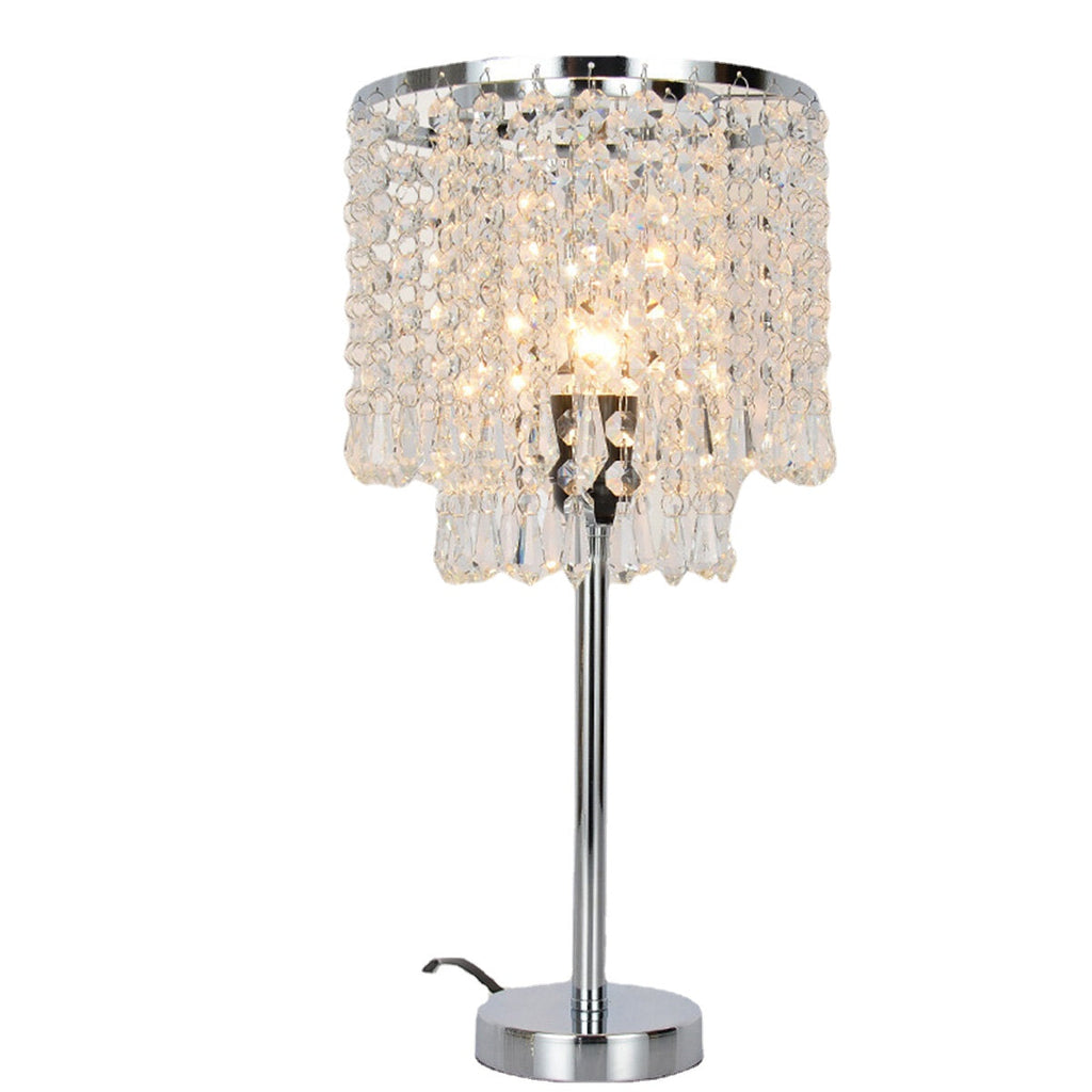 43cm Height Modern Crystal Bedside Light Room Table Desk Lamp Bedroom Hotel Restaurant Indoor Light