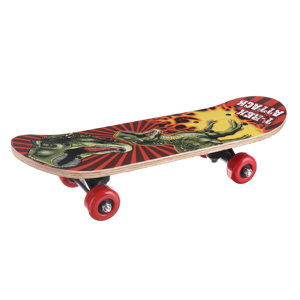 17inch 7-layer Children Skateboard Chinese Maple Decoration Boards Light Wooden Double Rocker Skatebooards