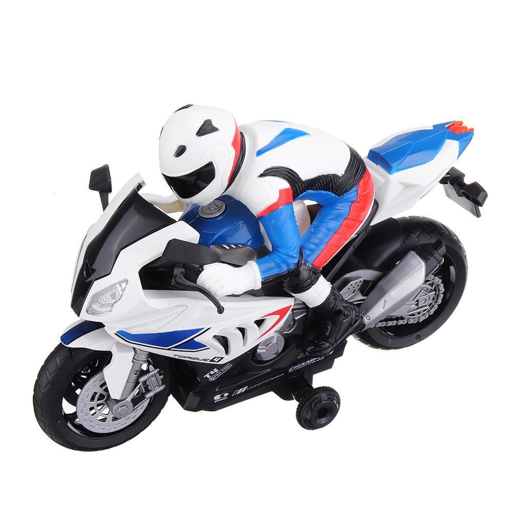 2.4G Rotate 360 RC Car MotorCycle Vehicle Model Children Toys With Music