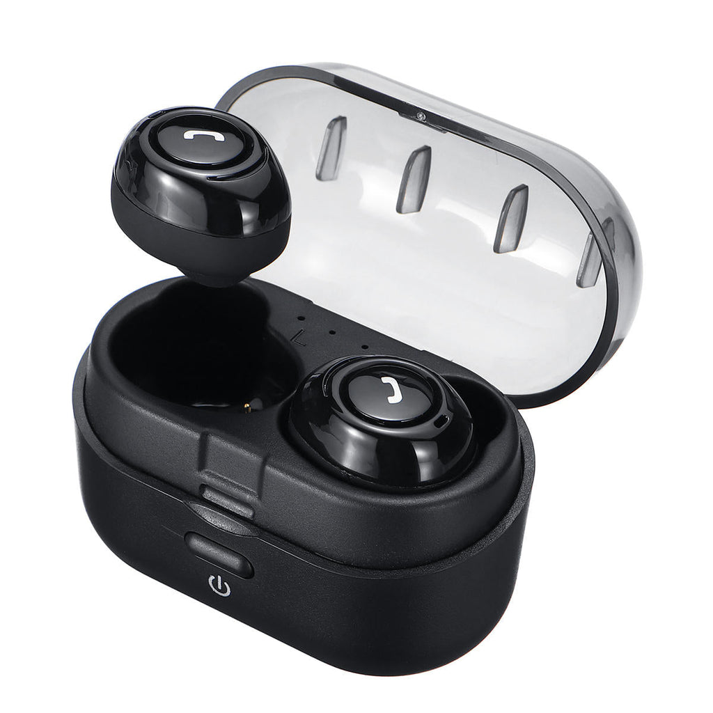 TWS True Wireless Bluetooth 5.0 Earphone Mini Portable Hi-Fi Stereo IPX5 Waterproof Bilateral Calls Headphone with Charging Box