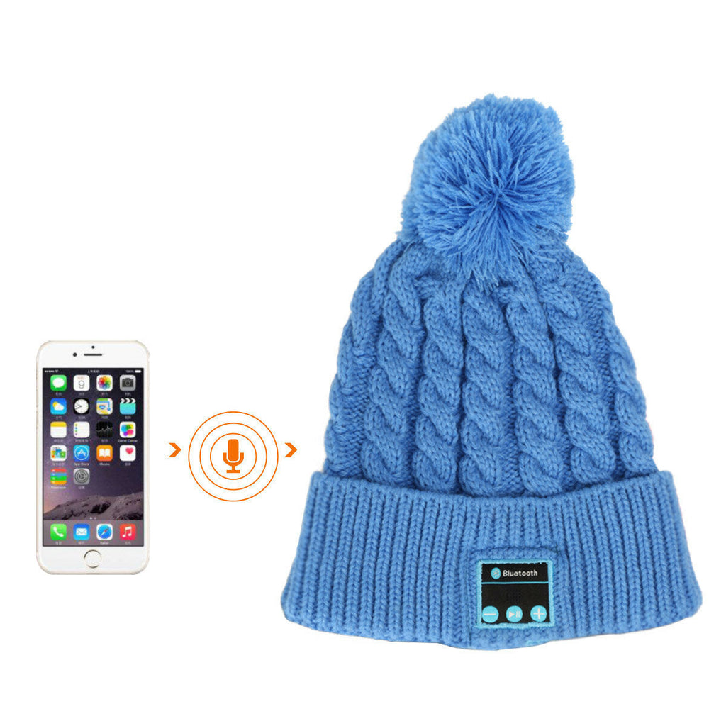 Wireless Bluetooth Hat Cap with Musicphone Speakerphone Stereo HeadsetMic for Fitness Outdoor Sports Skiing Running Skating Walking