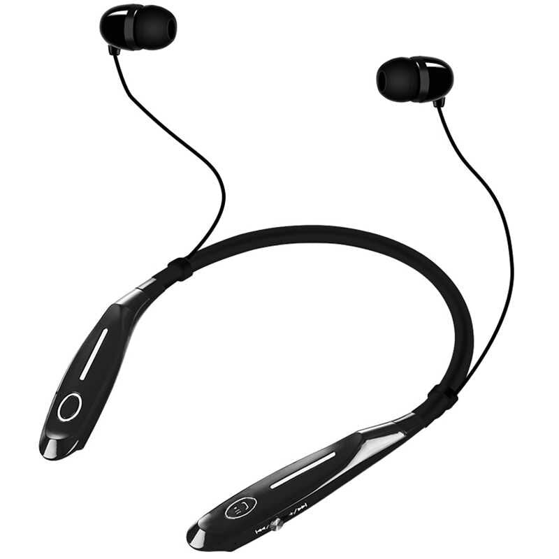 Bluetooth Earphone Wireless Waterproof Sport Headphones Neckband Bass Sound Cordless With Mic