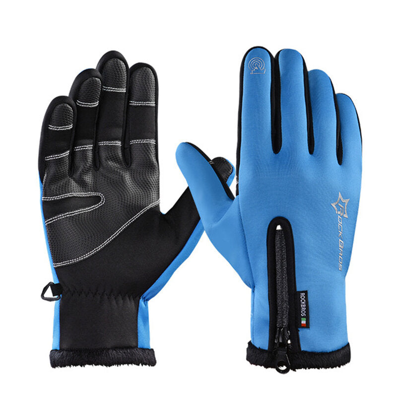 Cycling Bicycle Thermal Gloves Warmproof Winter Warm Glove Antislip Waterproof Sports Glove