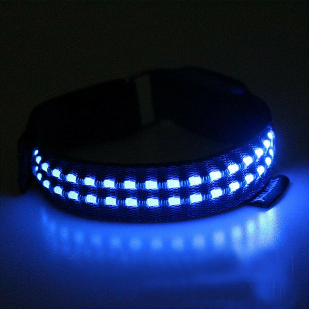 LED Signal Arm Slap Light Luminous Tape Adjustable Safety Night Running Warning Lamp