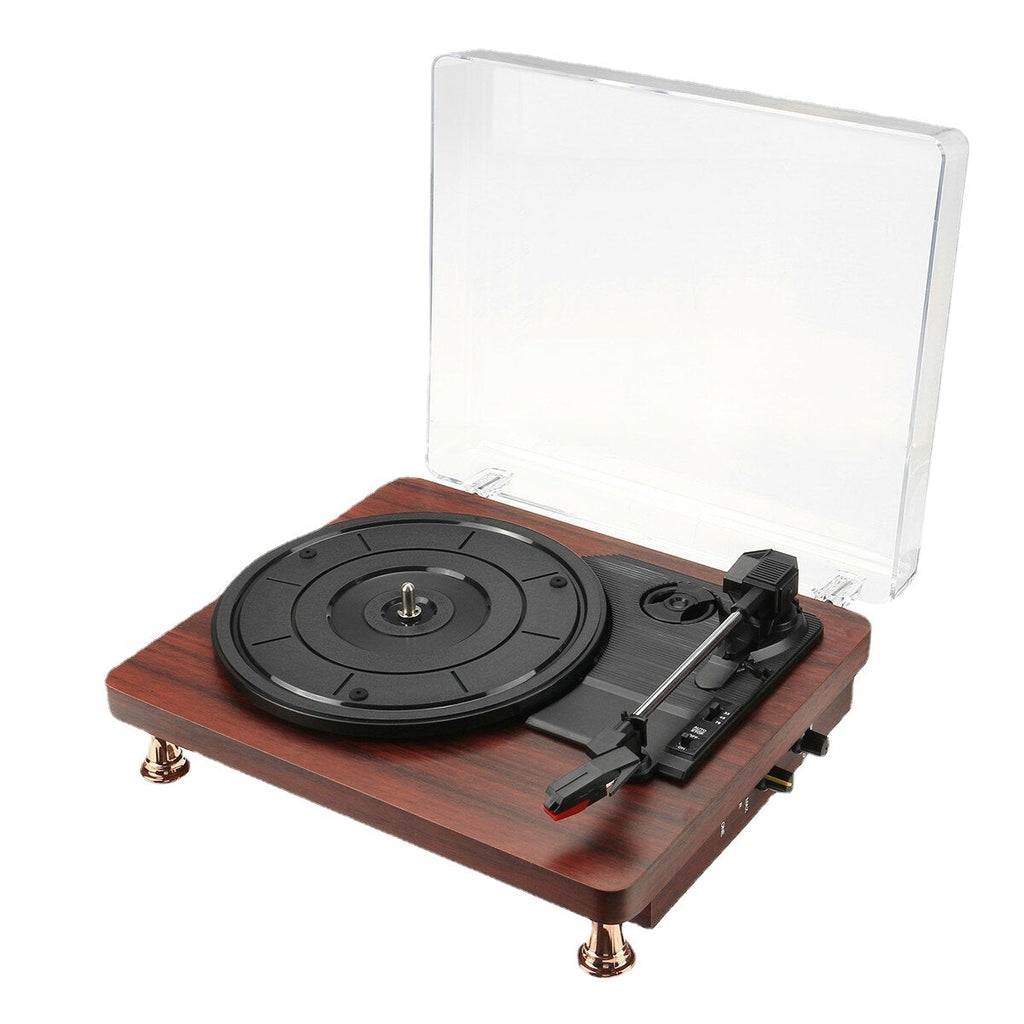 Turntable Record Player Audio Bluetooth Speaker 3 Speeds Play 33/45/78RPM