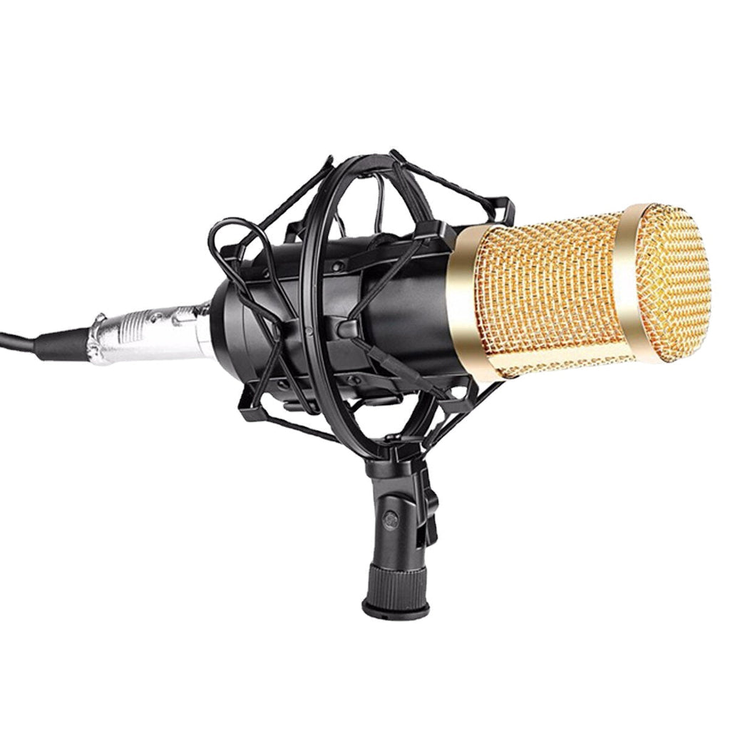 Condenser Microphone Kit Live Set Metal Shockproof Professional Recording Studio