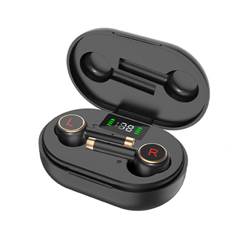 TWS Wireless Earbuds Bluetooth 5.0 Earphones Hi-Fi Stereo LED Display Sports Headset Headphone with Mic