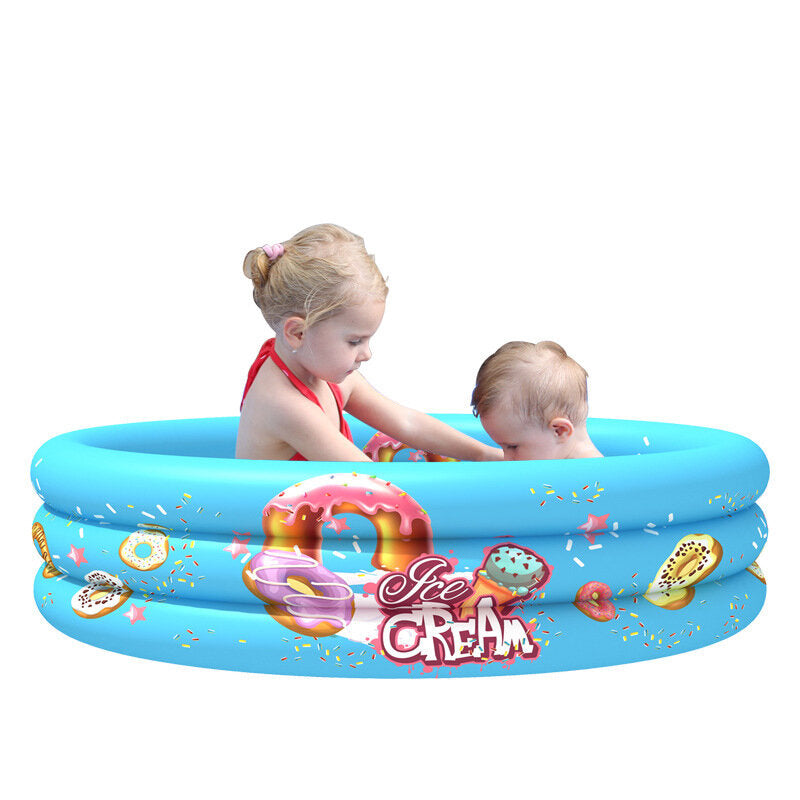 90/110cm Children Inflatable Bathtub Summer Swimming Water Play Mat Swimming Pool