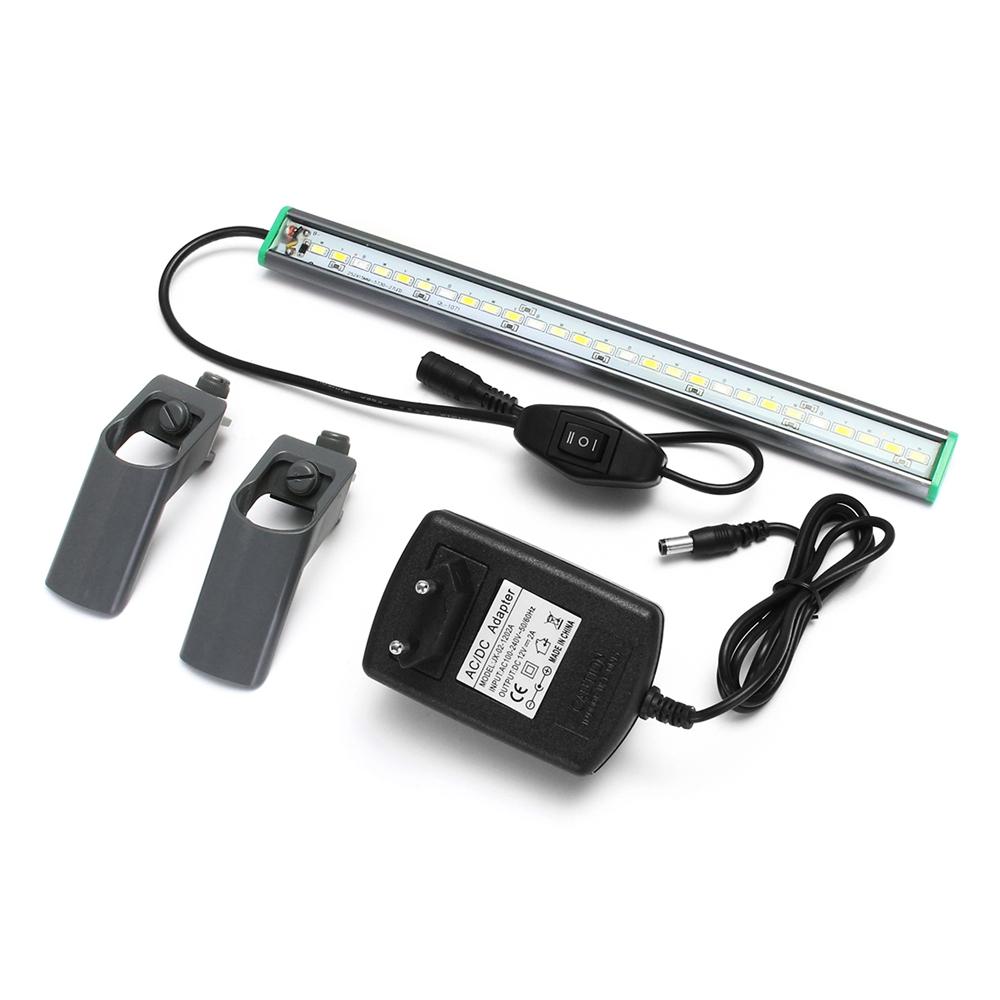 30cm 27 LED Fish Tank Aquarium Light White Blue Lamp Clip on Waterproof Bar AC110-240V