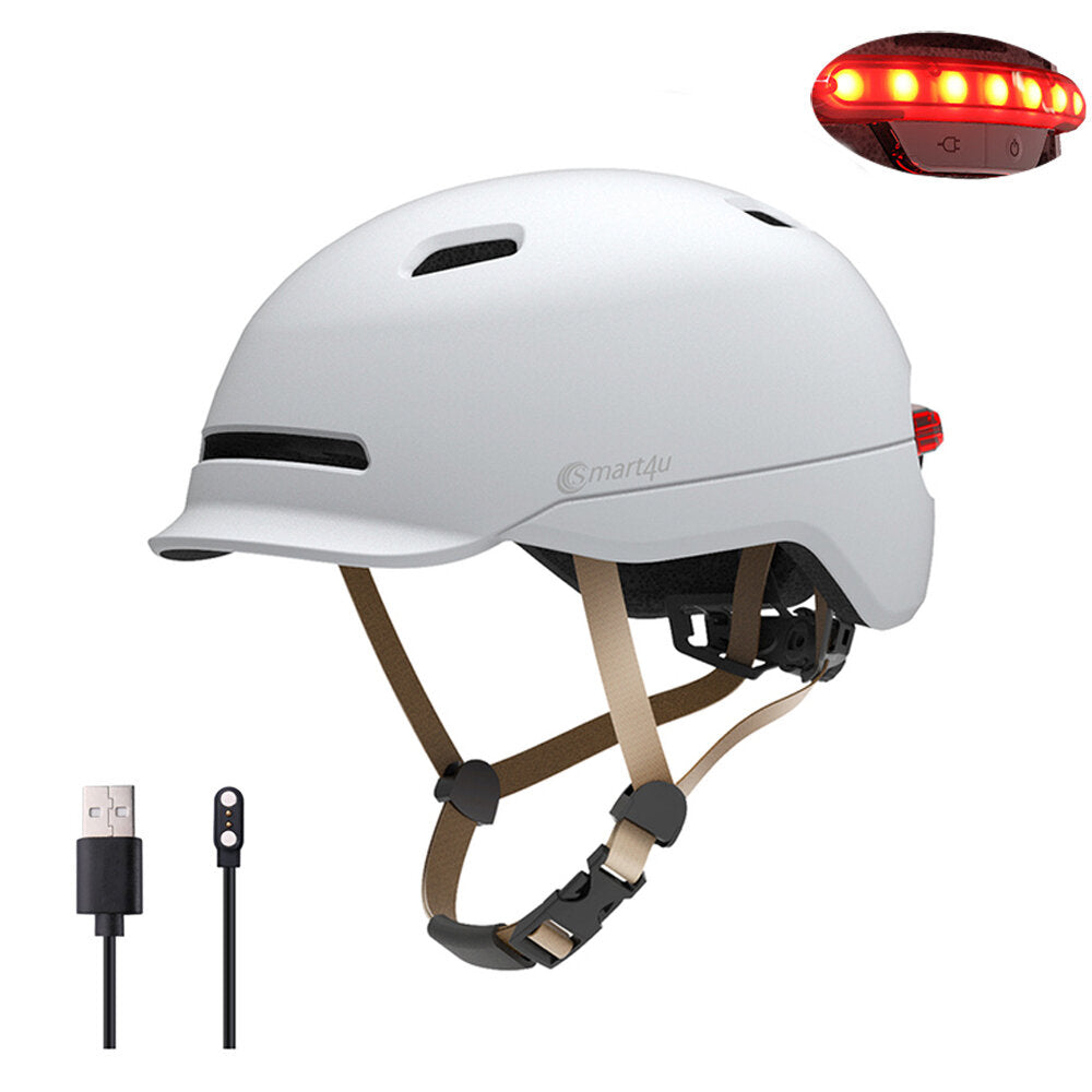 Bike Helmet 22.4-24inch Adjustable Waterproof Sport Cycling Helmet with Sensor Taillight