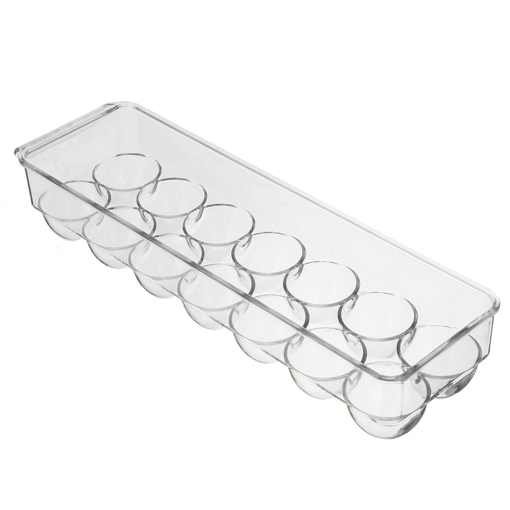 Refrigerator Egg Storage Box Holder Food Container Plastic Case 12/24 Grid