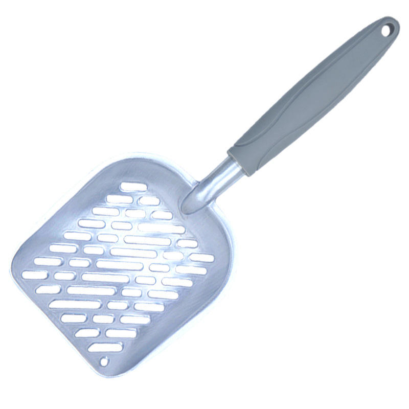 Metal Cat Litter Shovel Large Hollow Aluminum Shovel Artifact Cat Dog Pet Stool Shit Shovel Cleaning Brush