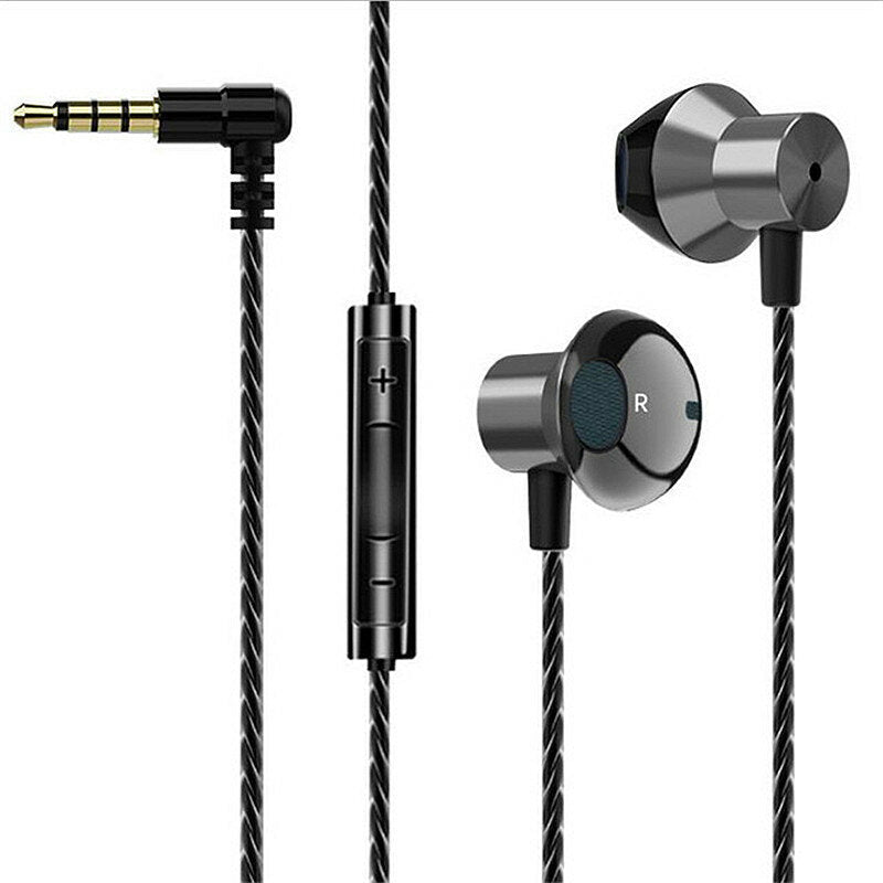 Metal Stereo Bass Earphone Gaming Music Earbuds For Laptop PC