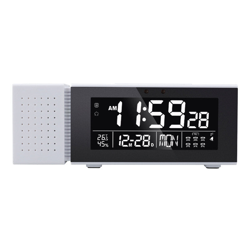 Multi-function Sound and Light Digital Alarm Clock Home Night Light IR Human Body Induction Clock with Color Alarm