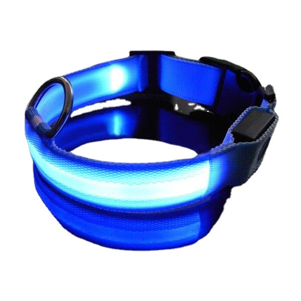 LED Pet Dog Collar Night Safety Dog Flashing Collar