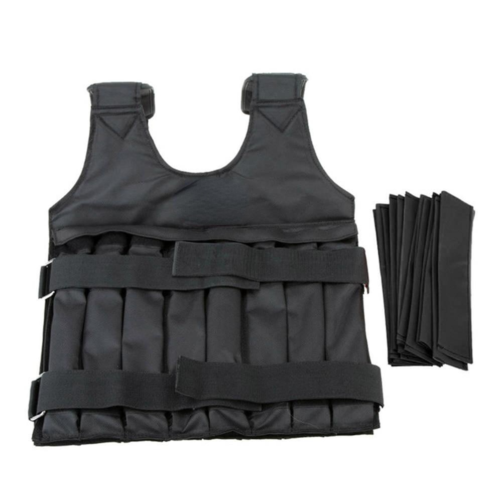 Weighted Vest Adjustable Gym Exercise Training Fitness Jacket Workout Boxing Waistcoat Accessories