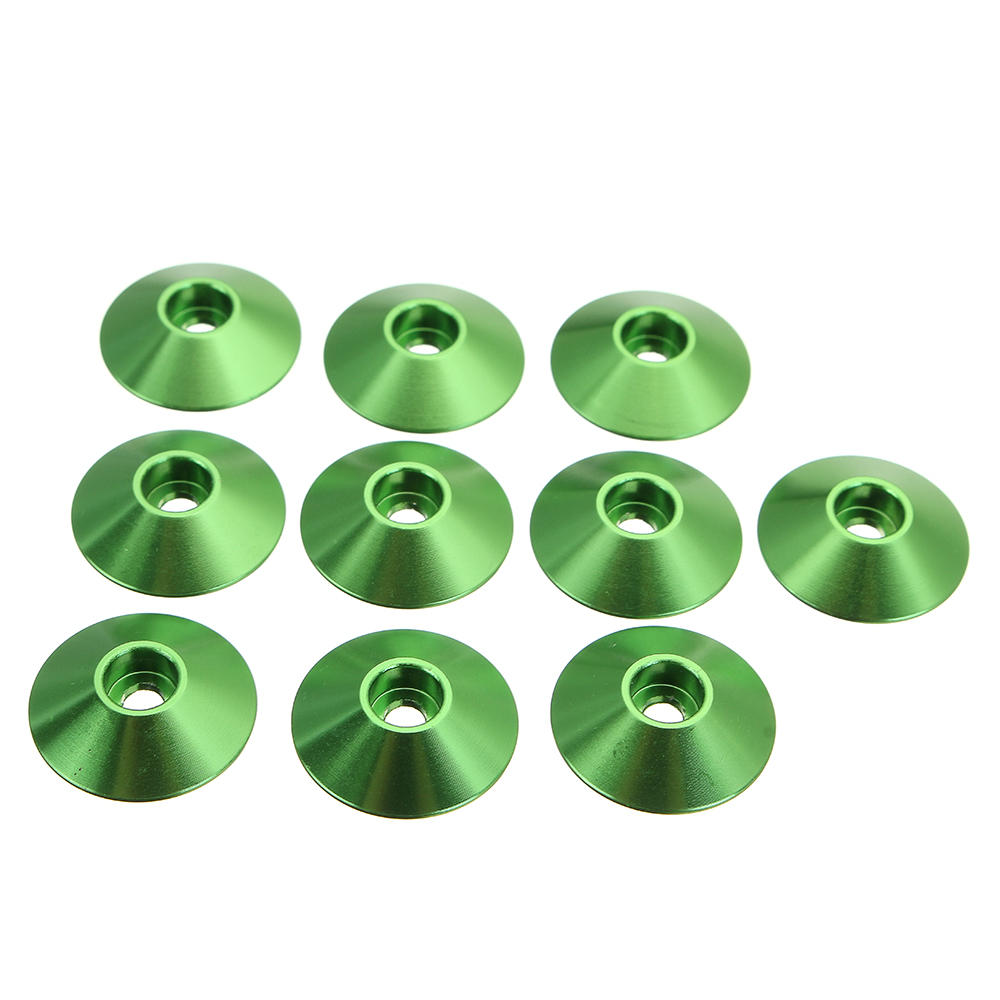 10Pcs M3 Cap Head Screw Cup Washer Extra Large Gasket Aluminum Alloy Multicolor