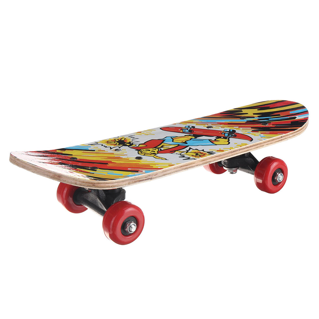 17inch 7-layer Children Skateboard Chinese Maple Decoration Boards Light Wooden Double Rocker Skatebooards