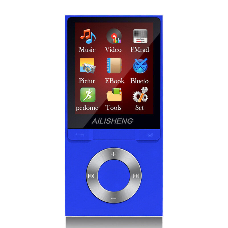 Portable 1.8 Inch TFT Screen 8GB Bluetooth MP4 Player Hi-Fi MP3 Music Audio Video Support Pedometer FM Radio E-book