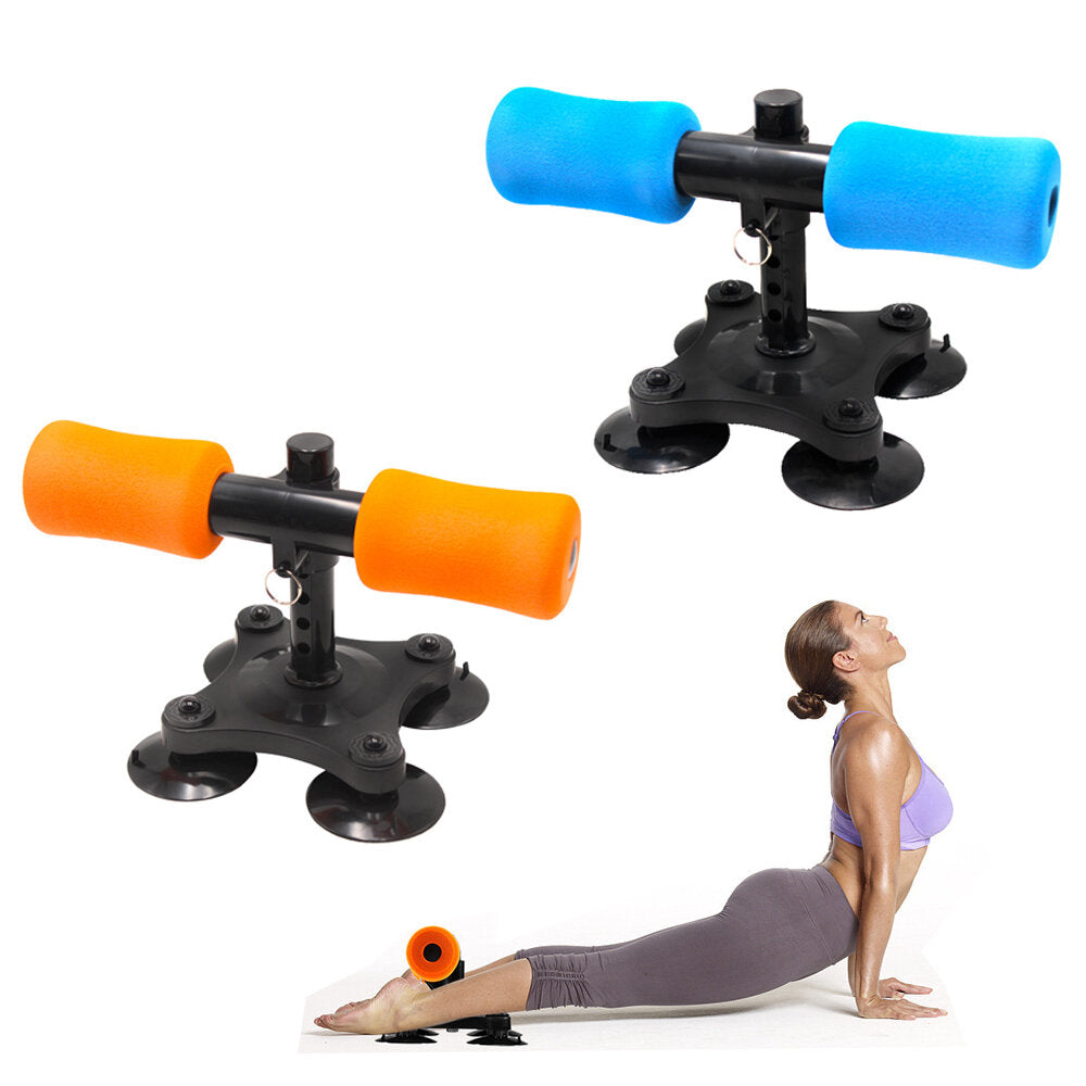 4-Suction Cup Portable Floor Workout Sit Up Bar Muscle Training Sit-up Aids Abdominal Trainer Home Exercise Tools